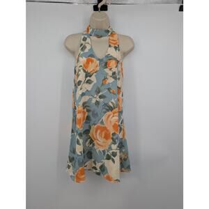 Lulus Part of Your World Dusty Sage Floral Print Swing Dress XS Romantic